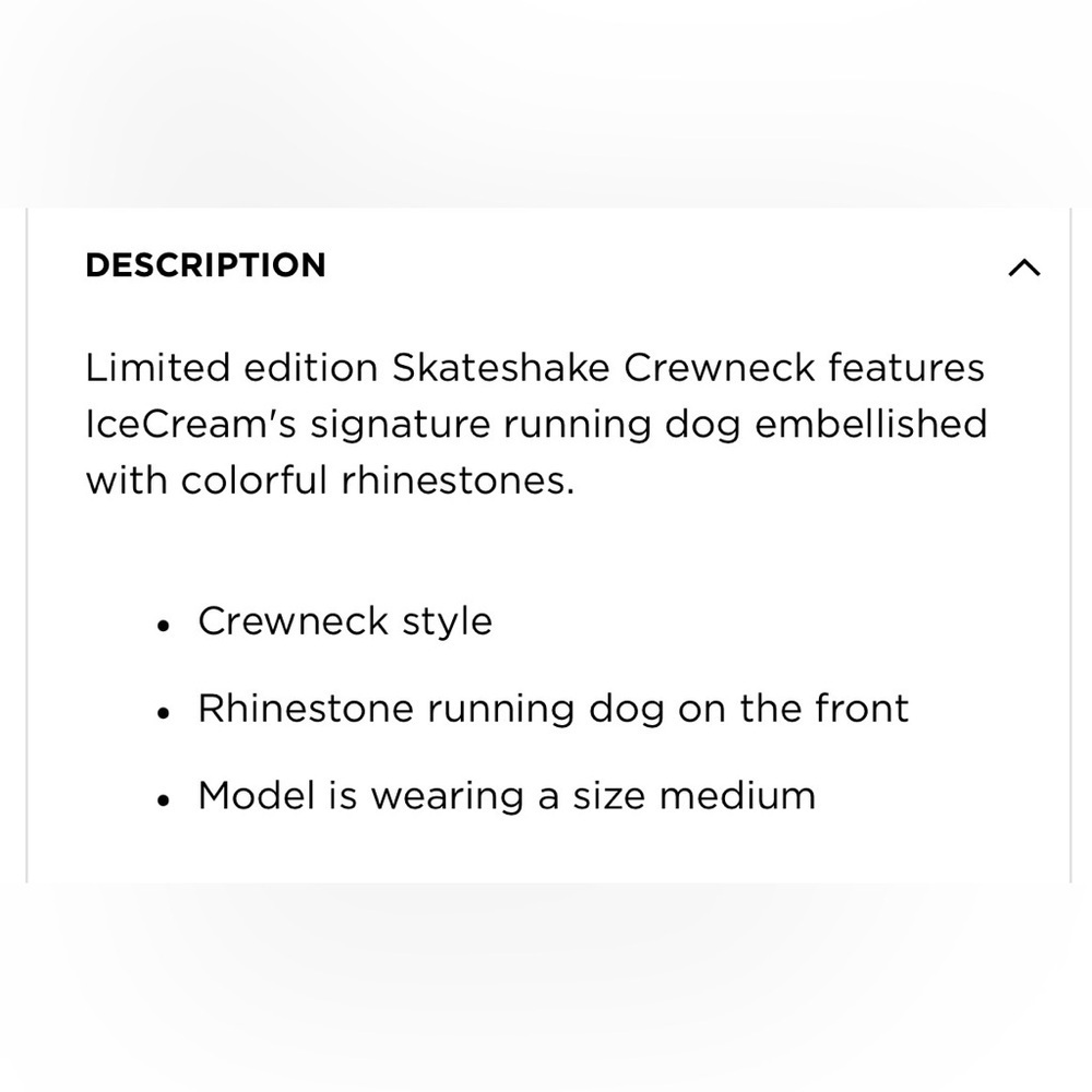 ICE CREAM Skateshake Crewneck Sweatshirt in Red, Small - Picture 5 of 15